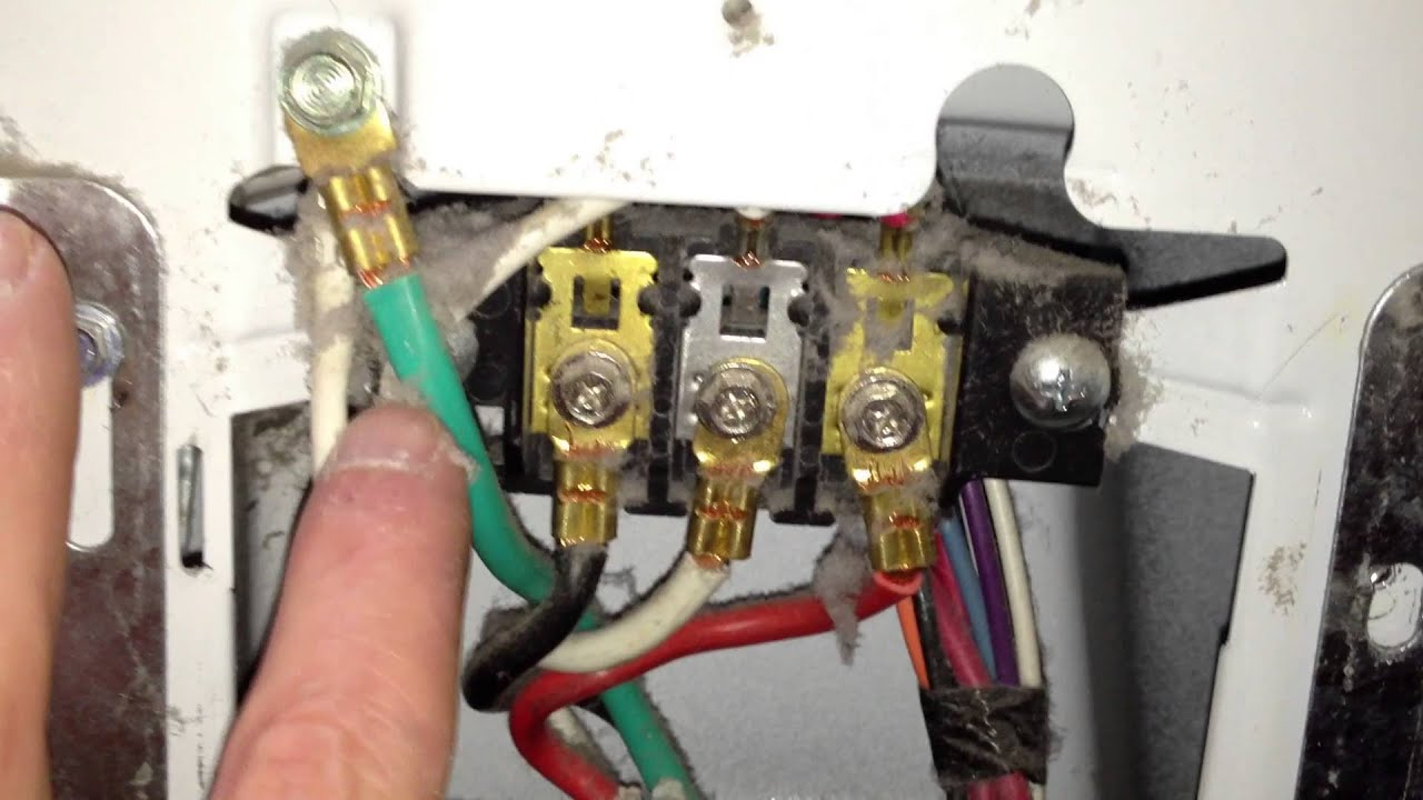How To Correctly Wire A 4-Wire Cord In An Electric Dryer Terminal - Maytag Dryer Wiring Diagram