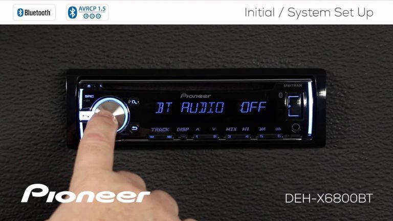 How To - Deh-X6800Bt - Initial And System Set Up - Youtube - Pioneer