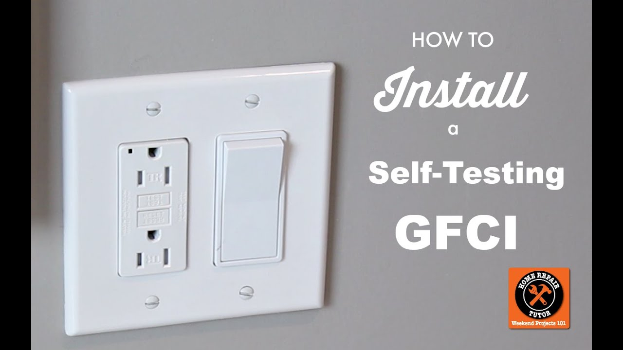 How To Install A Gfci Outlet Like A Pro --Home Repair Tutor - Wiring A Gfci Outlet With A Light Switch Diagram