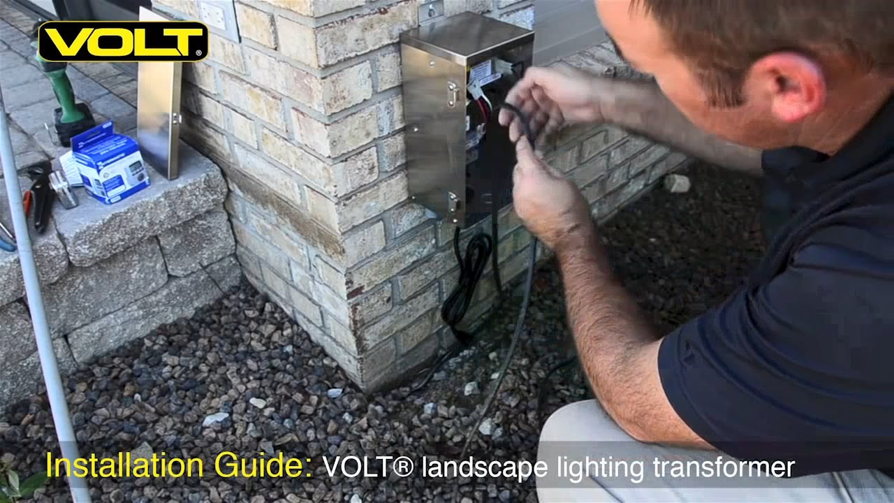 How To Install A Low Voltage Landscape Lighting Transformer | Volt - Low Voltage Lighting Transformer Wiring Diagram