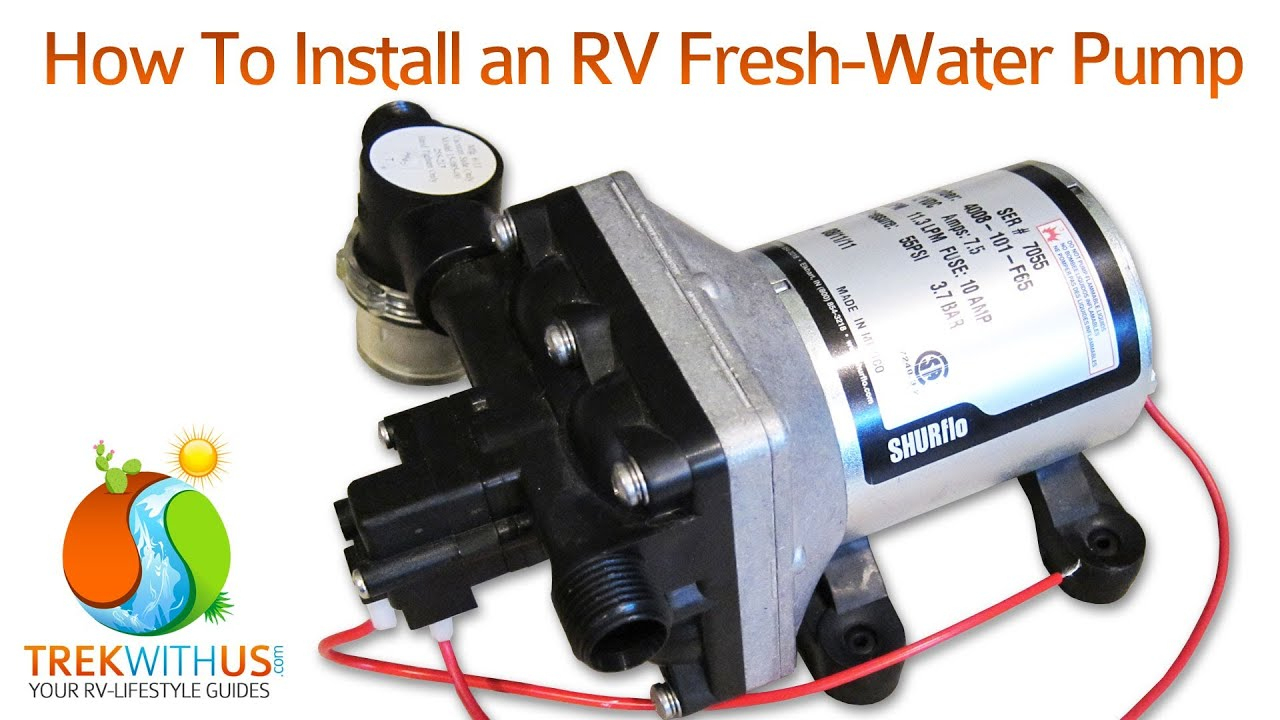 How To Install A Shurflo Fresh Water Pump - Rv Diy - Youtube - Shurflo Water Pump Wiring Diagram