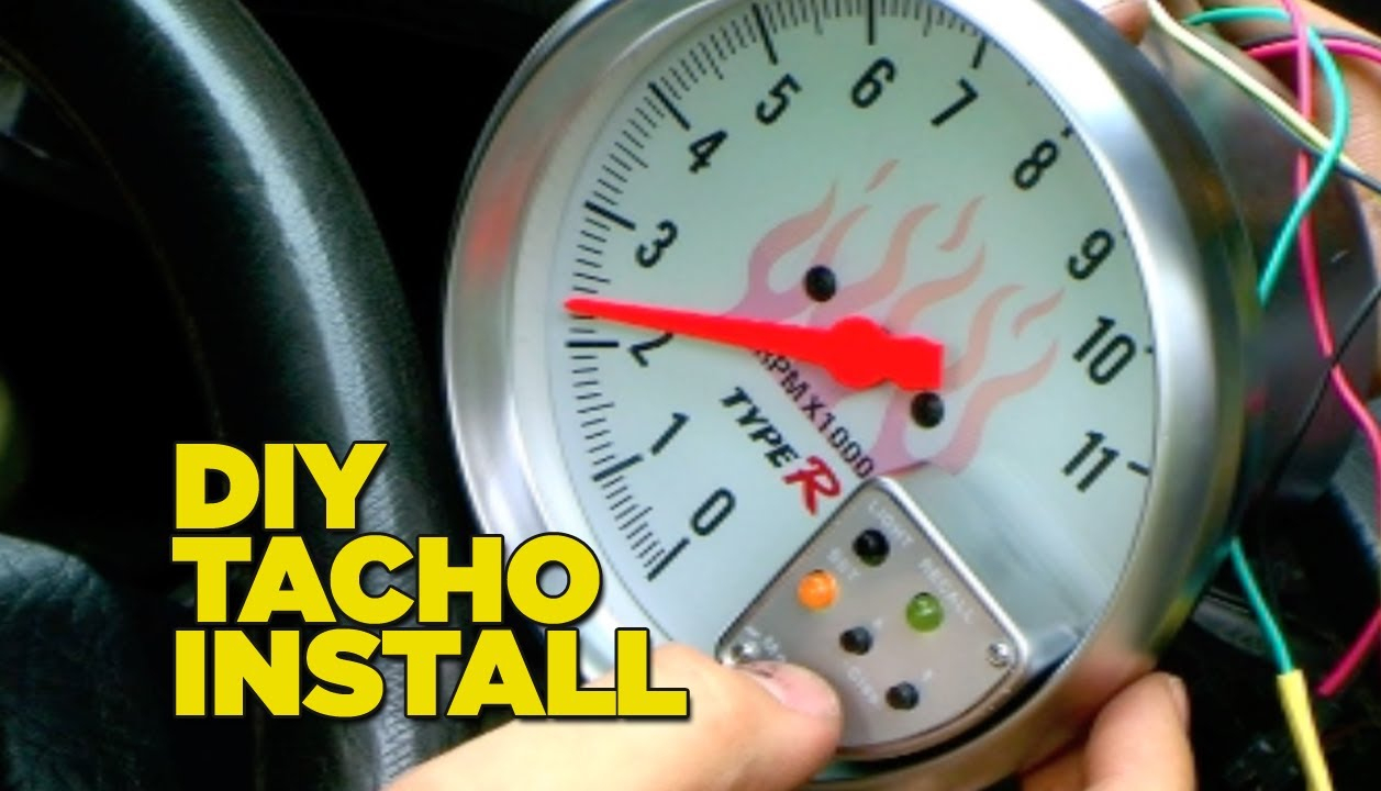 How To Install A Tacho Gauge - Youtube - Tach Wiring Diagram