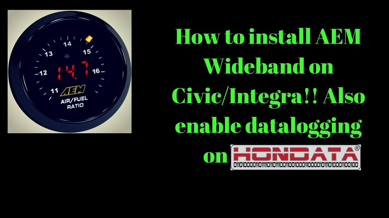 How To Install Aem Wideband On Honda Civic Eg/integra &amp;amp; Enable Data - Aem Wideband Wiring Diagram
