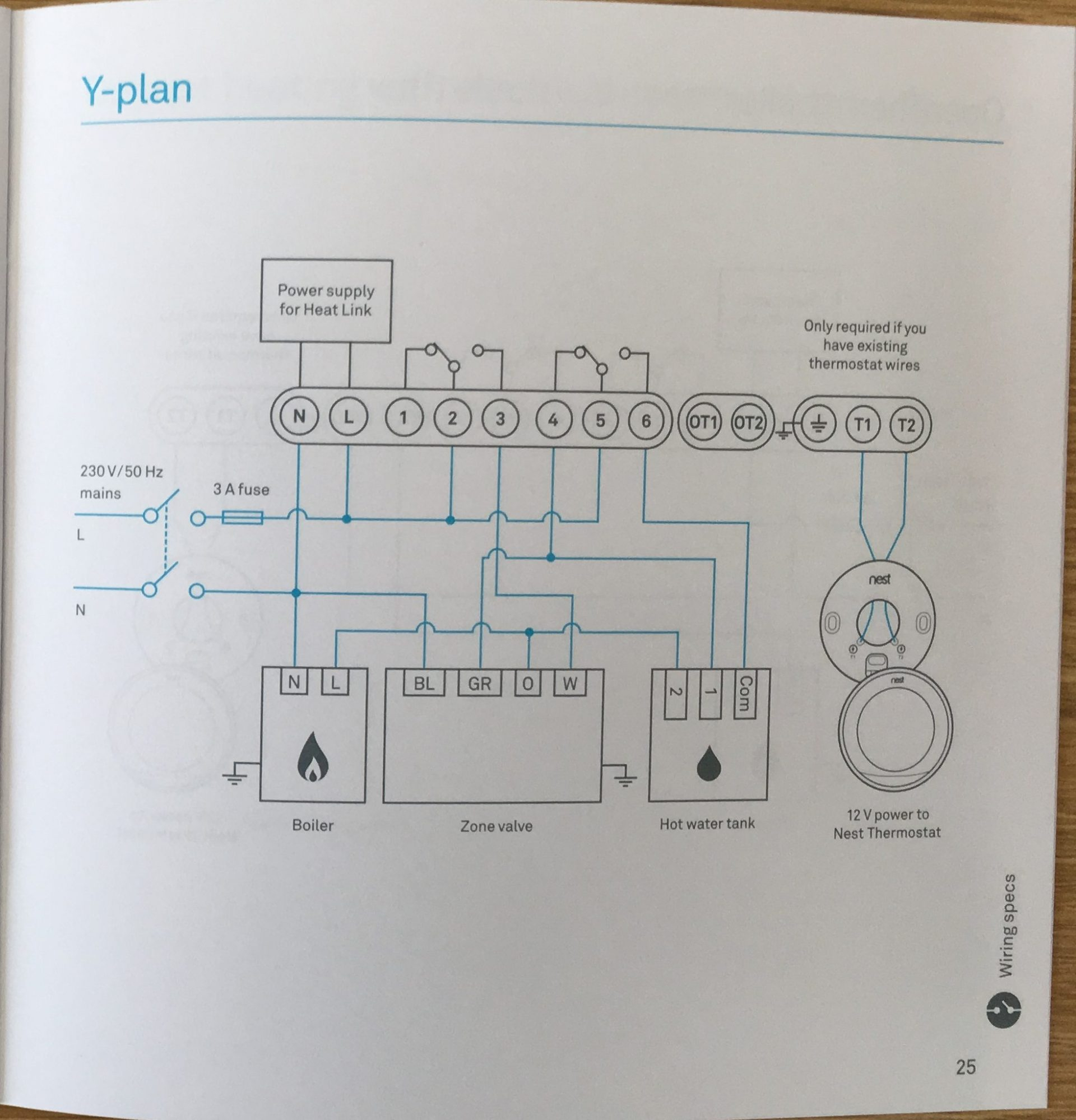 How To Install The Nest Learning Thermostat (3Rd Gen) In A Y-Plan - Nest Thermostat Wiring Diagram