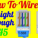 How To Make Straight Through Cable Rj45 Cat 5 5E 6 ( Wiring Diagram   Cat 5 Wiring Diagram B