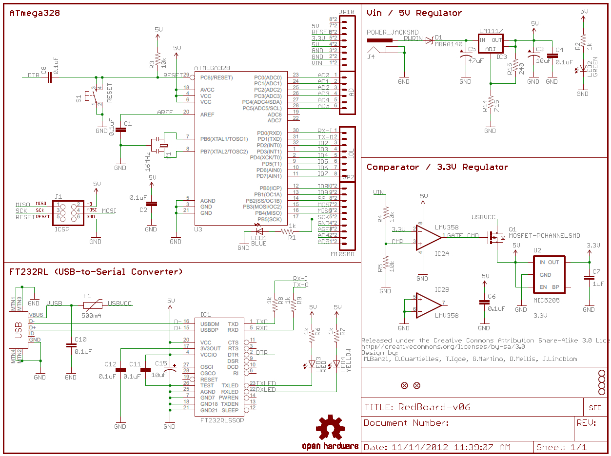 How To Read A Schematic - Learn.sparkfun - Wiring Diagram Symbols