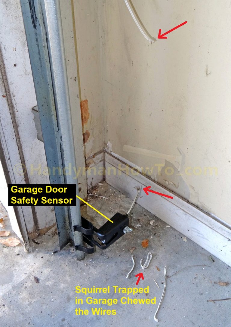 How To Repair Garage Door Safety Sensor Wires - Chamberlain Garage Door