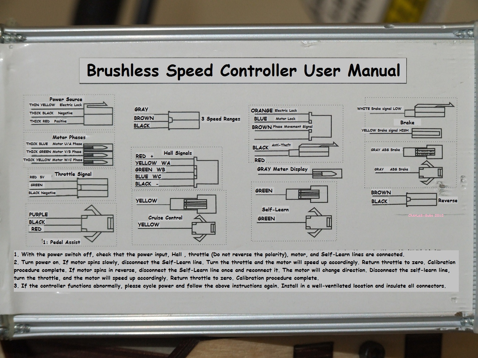 How To Tame Your Shady Chinese E-Bike Controller: Self-Learn Hall - E Bike Controller Wiring Diagram