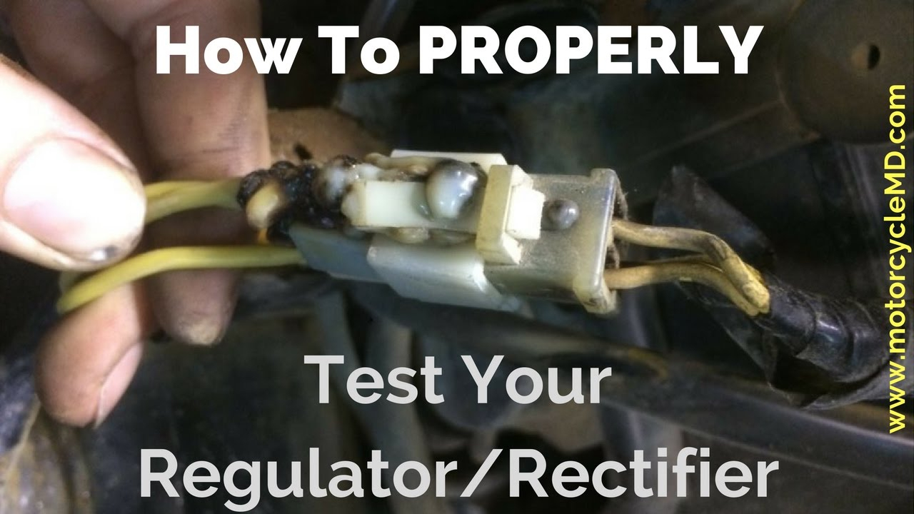 How To Test A Regulator/rectifier - Youtube - Rectifier Regulator Wiring Diagram