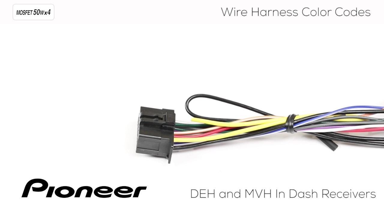 How To - Understanding Pioneer Wire Harness Color Codes For Deh And - Pioneer Deh-X6600Bt Wiring Diagram