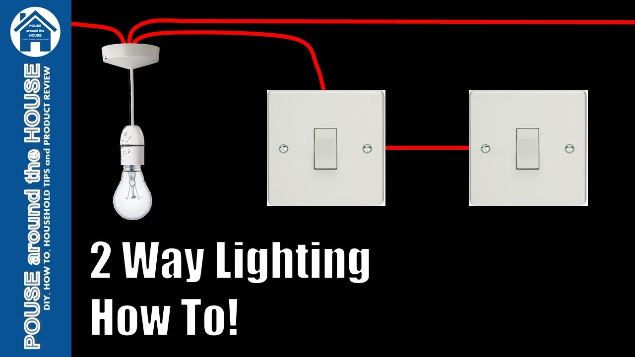 How To Wire A 2 Way Light Switch. 2 Way Lighting Explained. Light - Wiring Multiple Lights And Switches On One Circuit Diagram