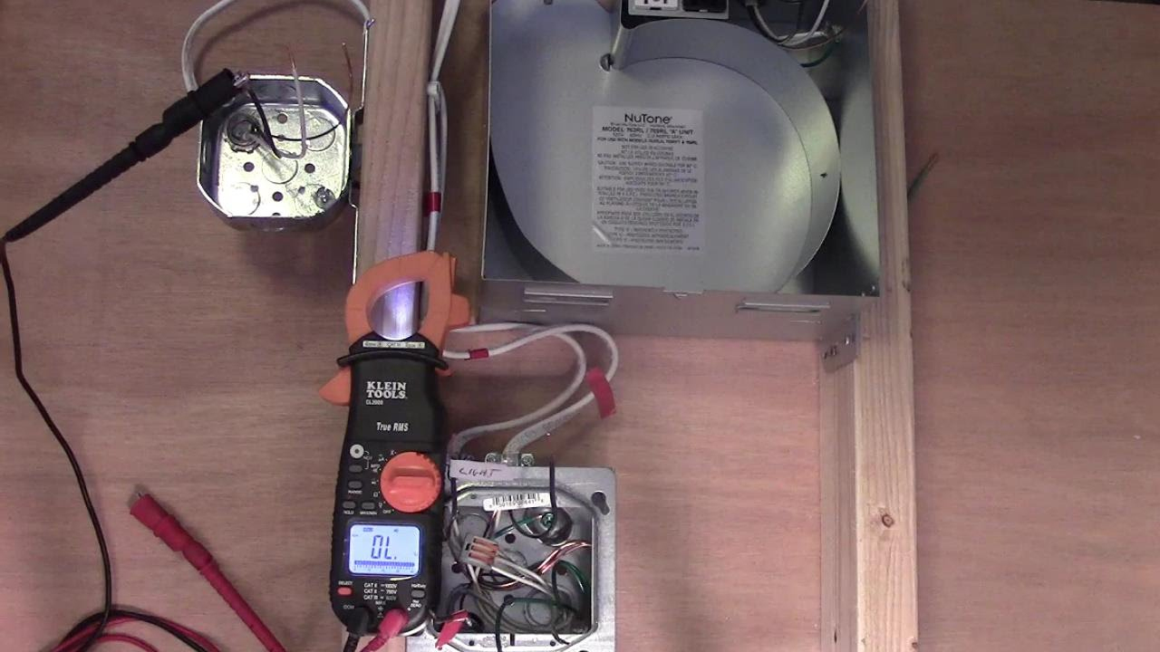How To Wire A Bath Fan And Light With Two Individual Switches - Youtube - Wiring A Bathroom Fan And Light Diagram