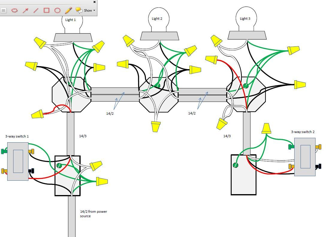 How To Wire A Three-Way Light Switch With A Diagram | Ehow, The - Wiring Diagram For 3Way Switch