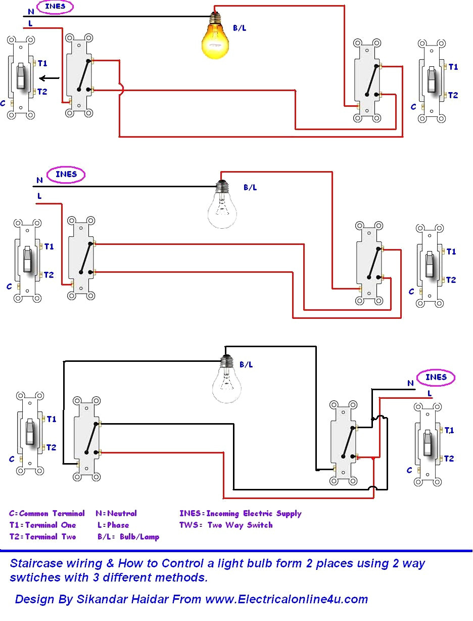 How To Wire A Two Way Switch Diagram | Wiring Library - Wiring Two Lights To One Switch Diagram