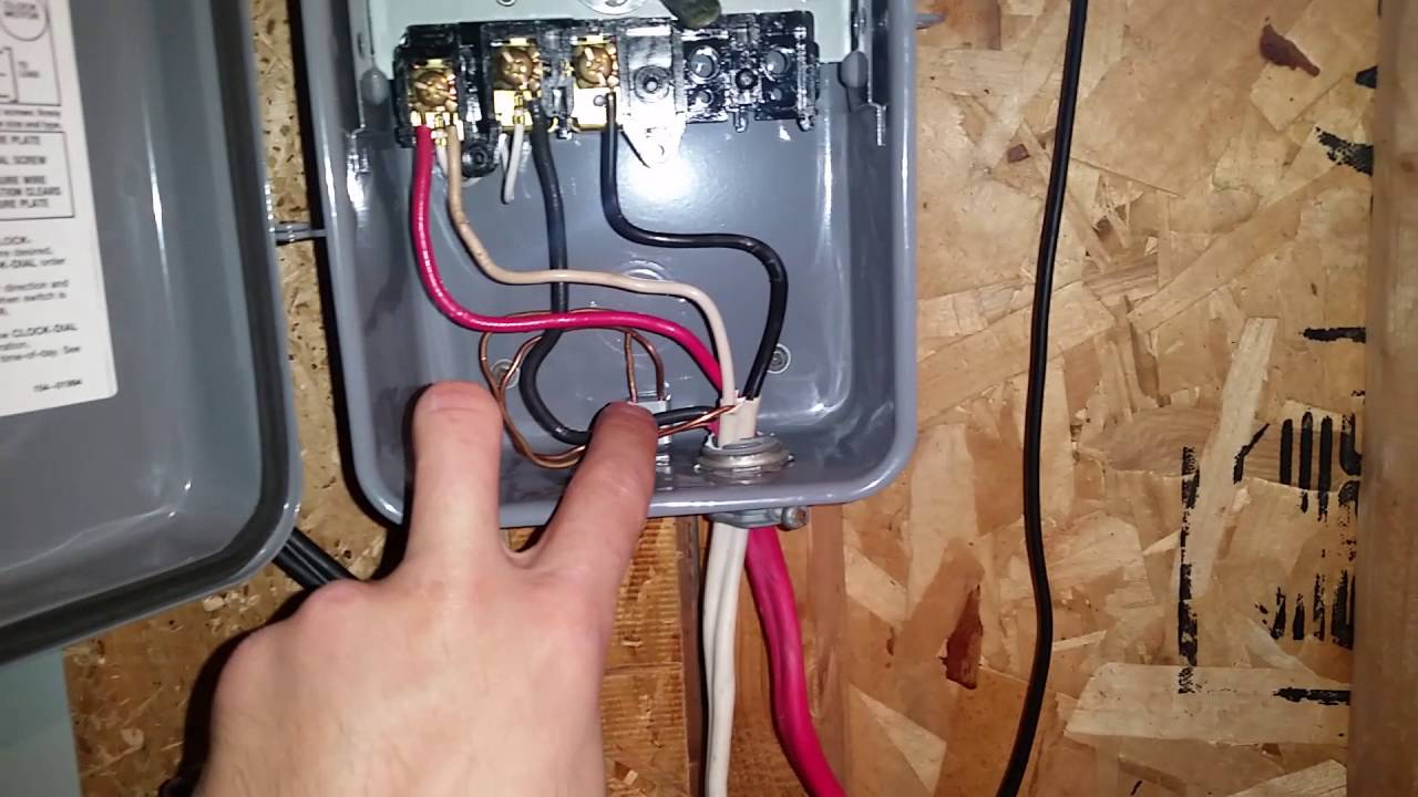 How To Wire And Connect A Intermatic Pool Pump Timer - T101R - Youtube - Well Pump Control Box Wiring Diagram