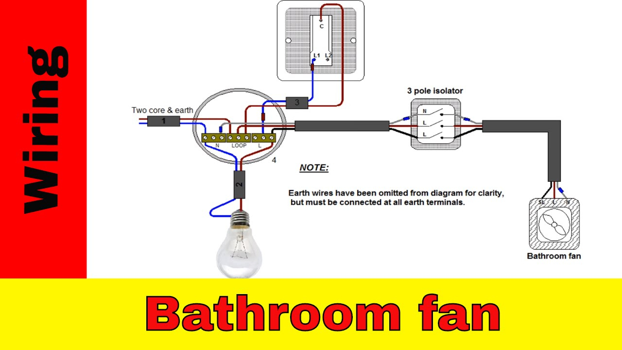 How To Wire Bathroom Fan Uk - Youtube - Wiring A Bathroom Fan And Light Diagram