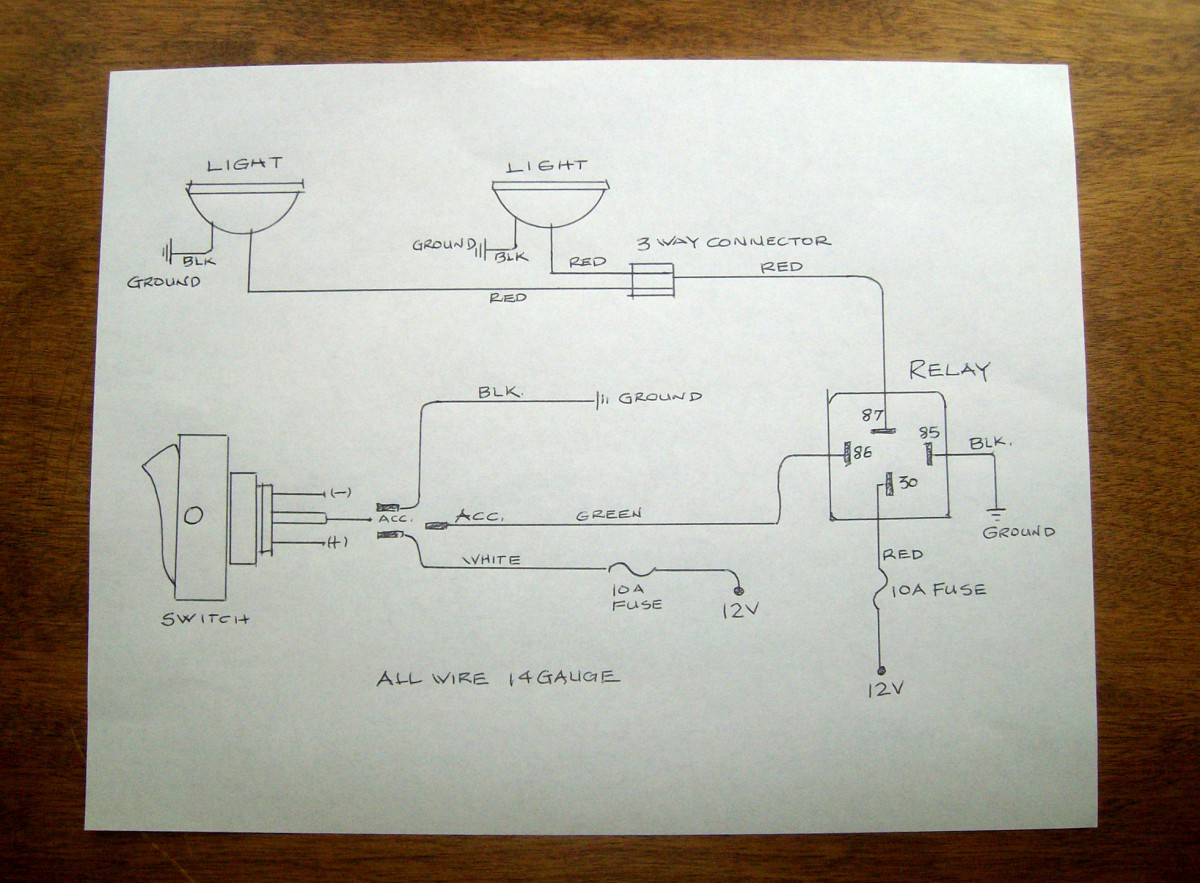 How To Wire Driving/fog Lights – Moss Motoring - Fog Light Wiring Diagram