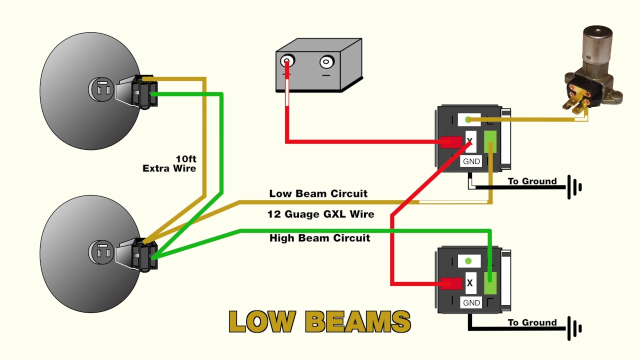 Headlight Relay Wiring Diagram | Cadician's Blog