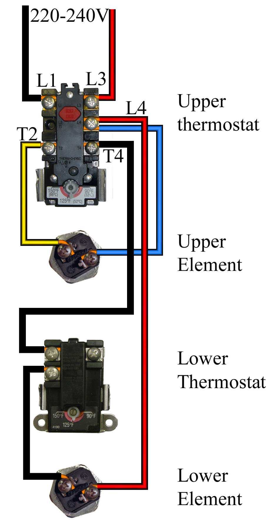 How To Wire Water Heater For 120 Volts - Water Heater Wiring Diagram