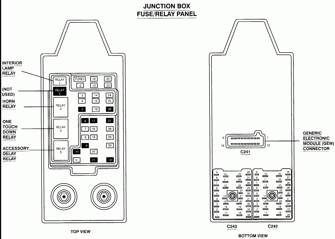 I Have A 99&amp;#039; Ford F350 Super Duty That I Need A Fuse Panel Diagram - Horn Wiring Diagram With Relay