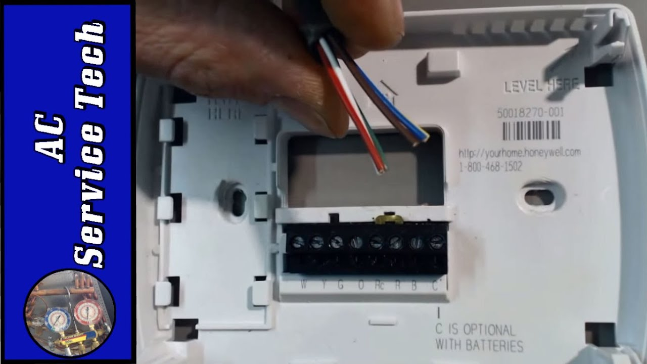 Installation And Wiring Of A 24V Low Voltage Thermostat! Step - Honeywell Thermostat Wiring Diagram 3 Wire