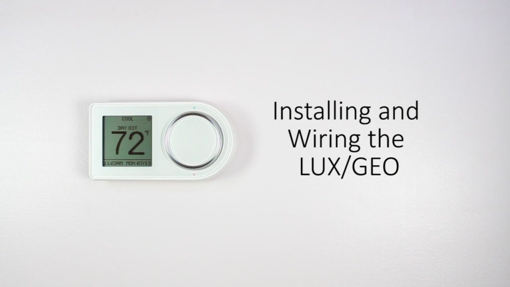 Installing And Wiring The Lux/geo Youtube Lux Thermostat Wiring Diagram Cadician's Blog