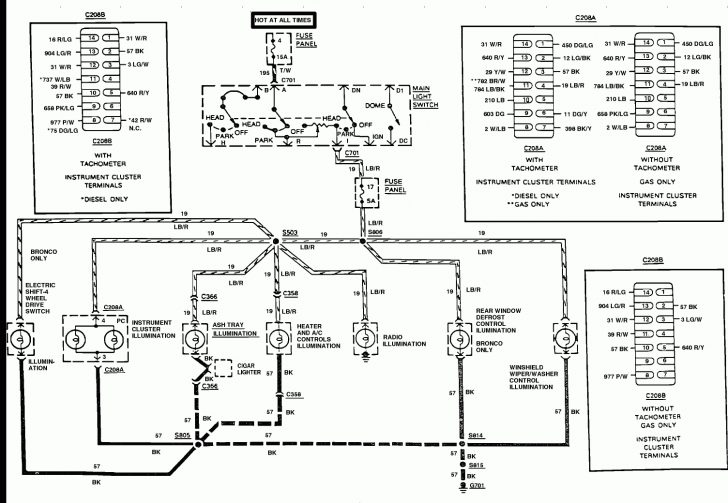 2002 F250 Instrument Cluster Wiring Diagram