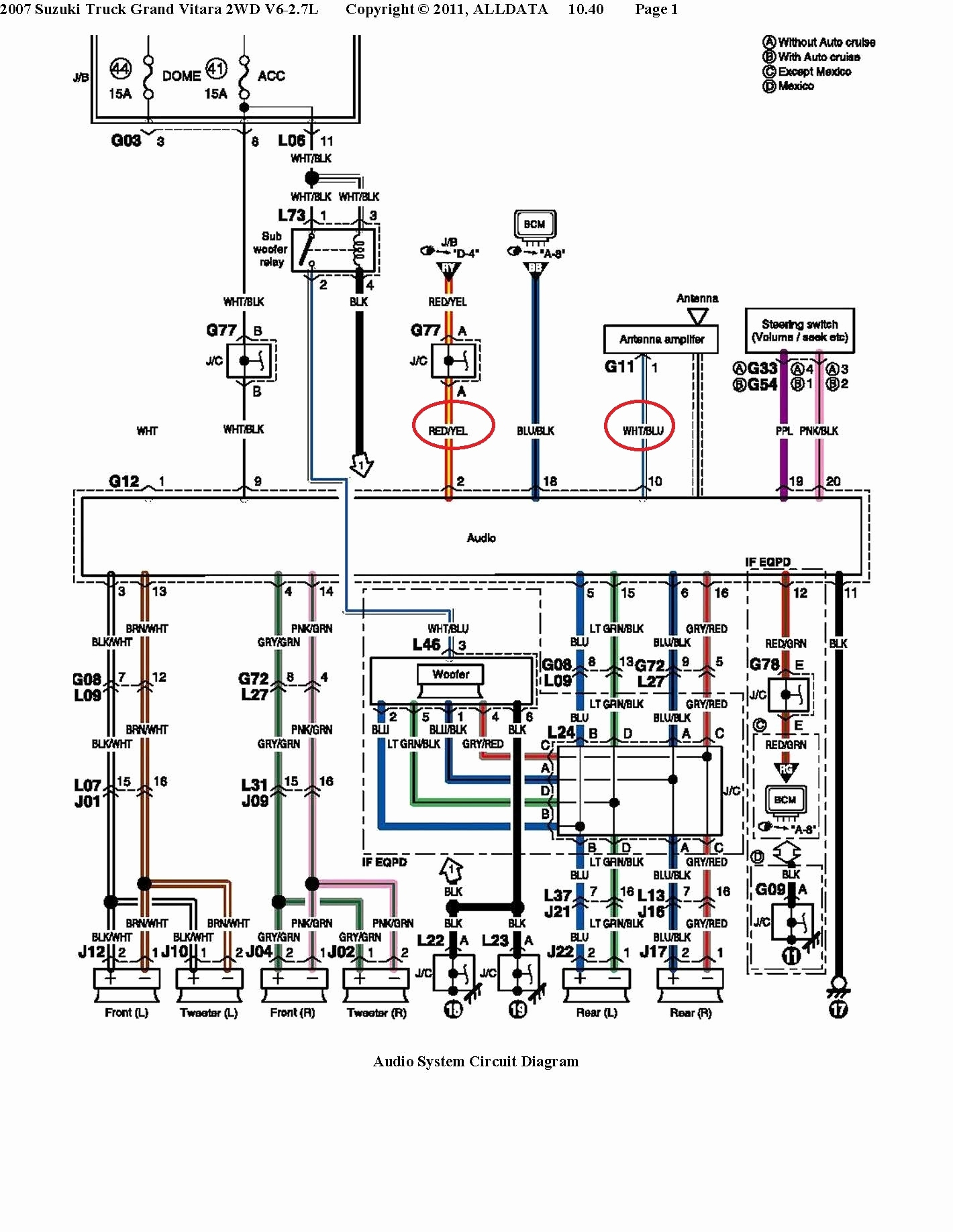 Toyota Jbl Amplifier Wiring Diagram - Cadician's Blog