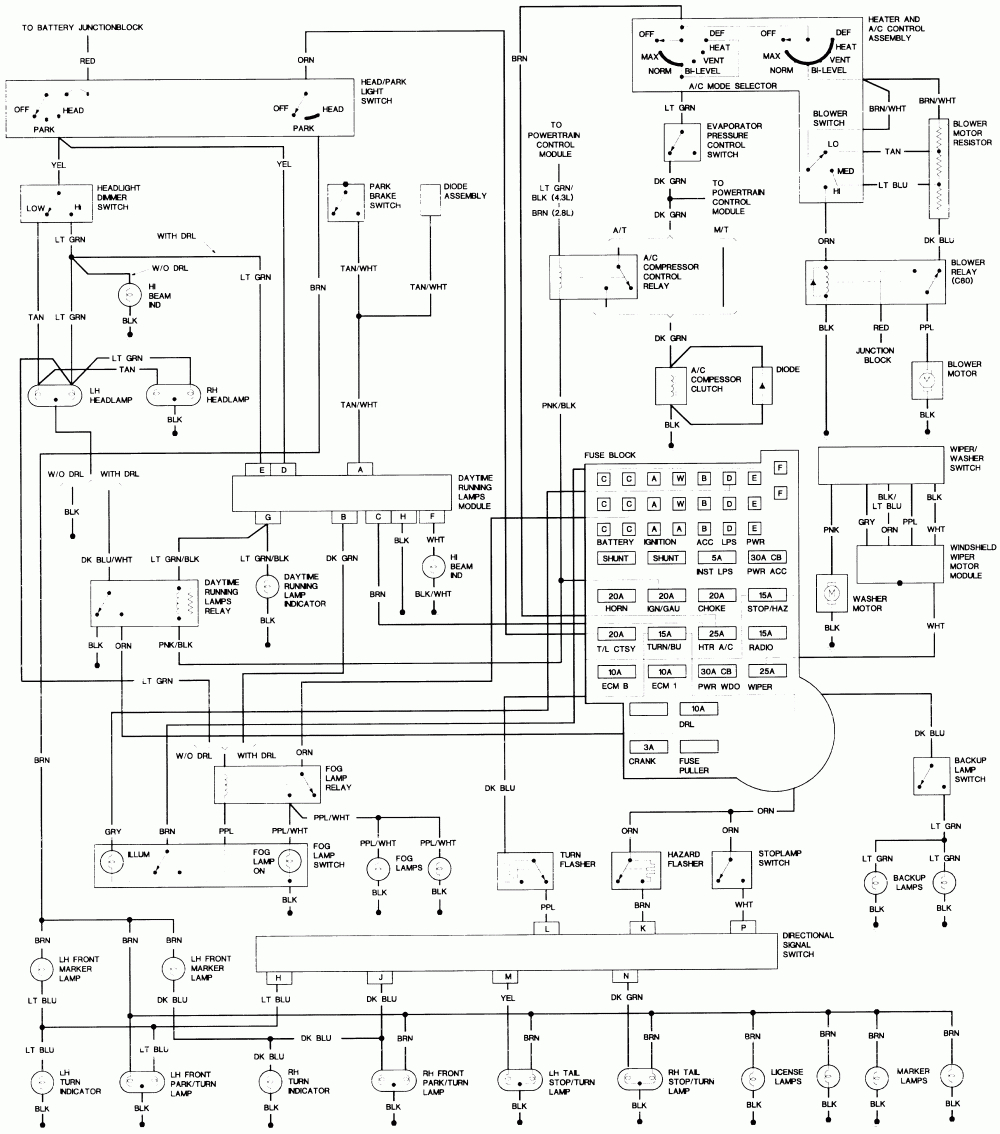 K5 Blazer Wiring Harness - Wiring Diagram Name - 1985 Chevy Truck Wiring Diagram