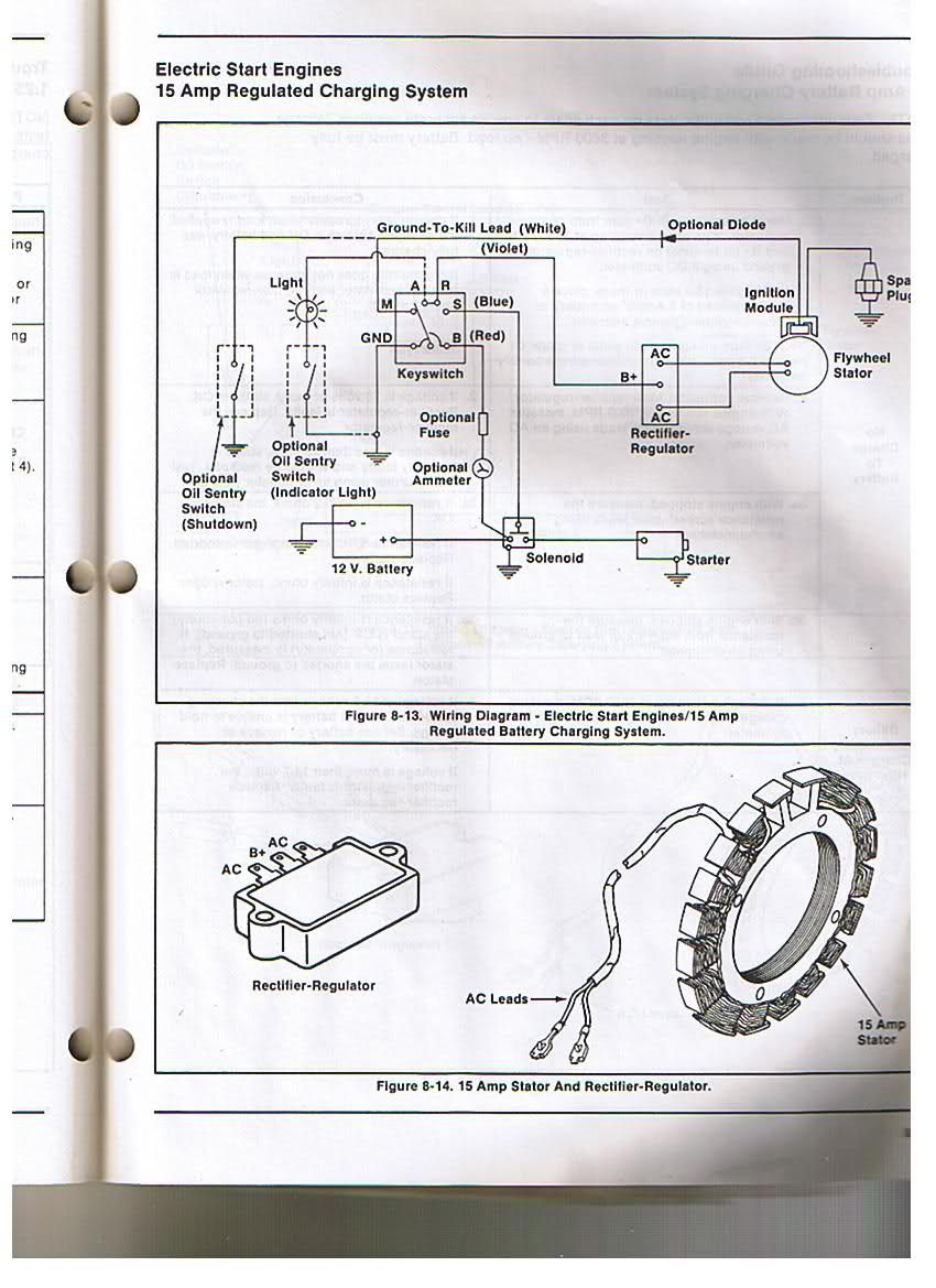 Kohler Engine Electrical Diagram | Re: Voltage Regulator/rectifier - Kohler Voltage Regulator Wiring Diagram