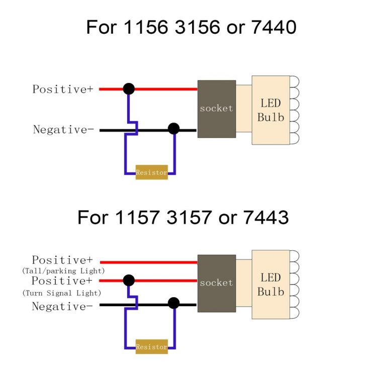 Led Turn Signal Resistor Wiring Diagram | Wiring Library - Led Load