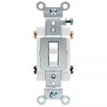 Leviton 20 Amp Commercial Double Pole Toggle Switch, White R52 0Csb2   Double Pole Switch Wiring Diagram