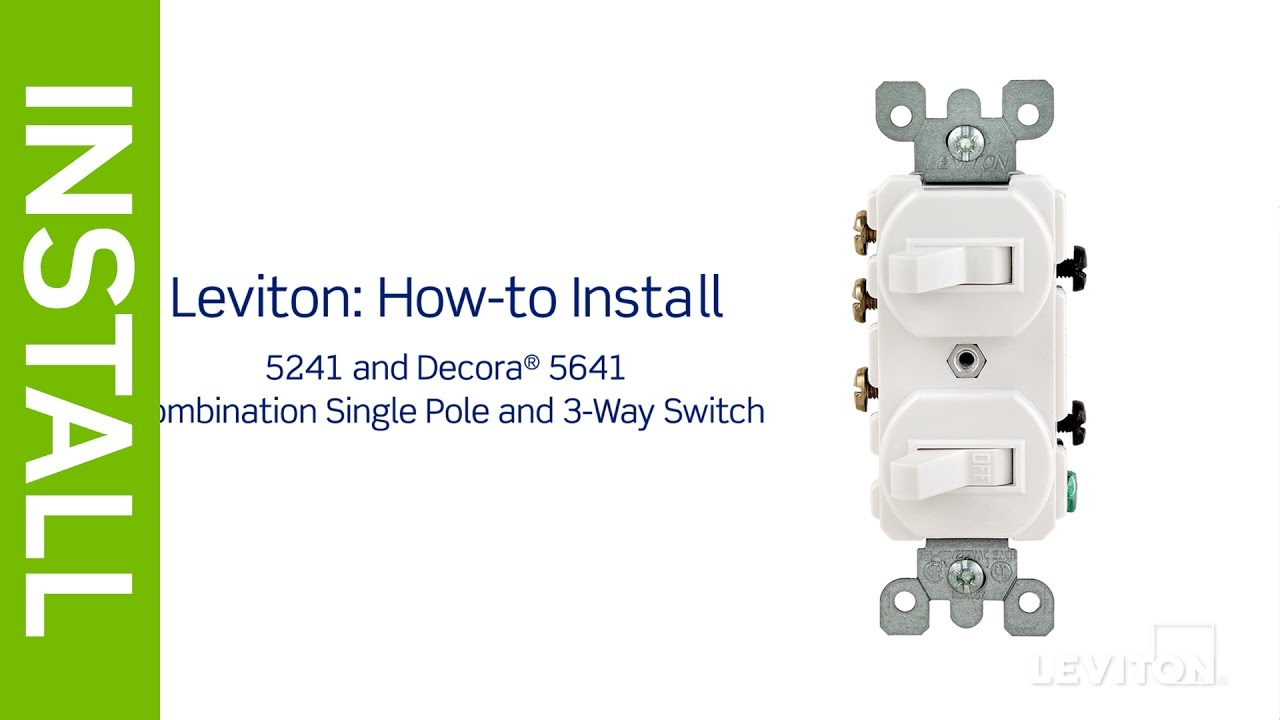 Leviton Presents: How To Install A Combination Device With A Single - Dual Light Switch Wiring Diagram