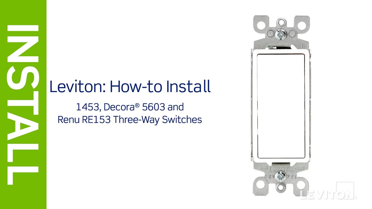 Leviton Presents: How To Install A Three-Way Switch - Youtube - Leviton 3 Way Switch Wiring Diagram