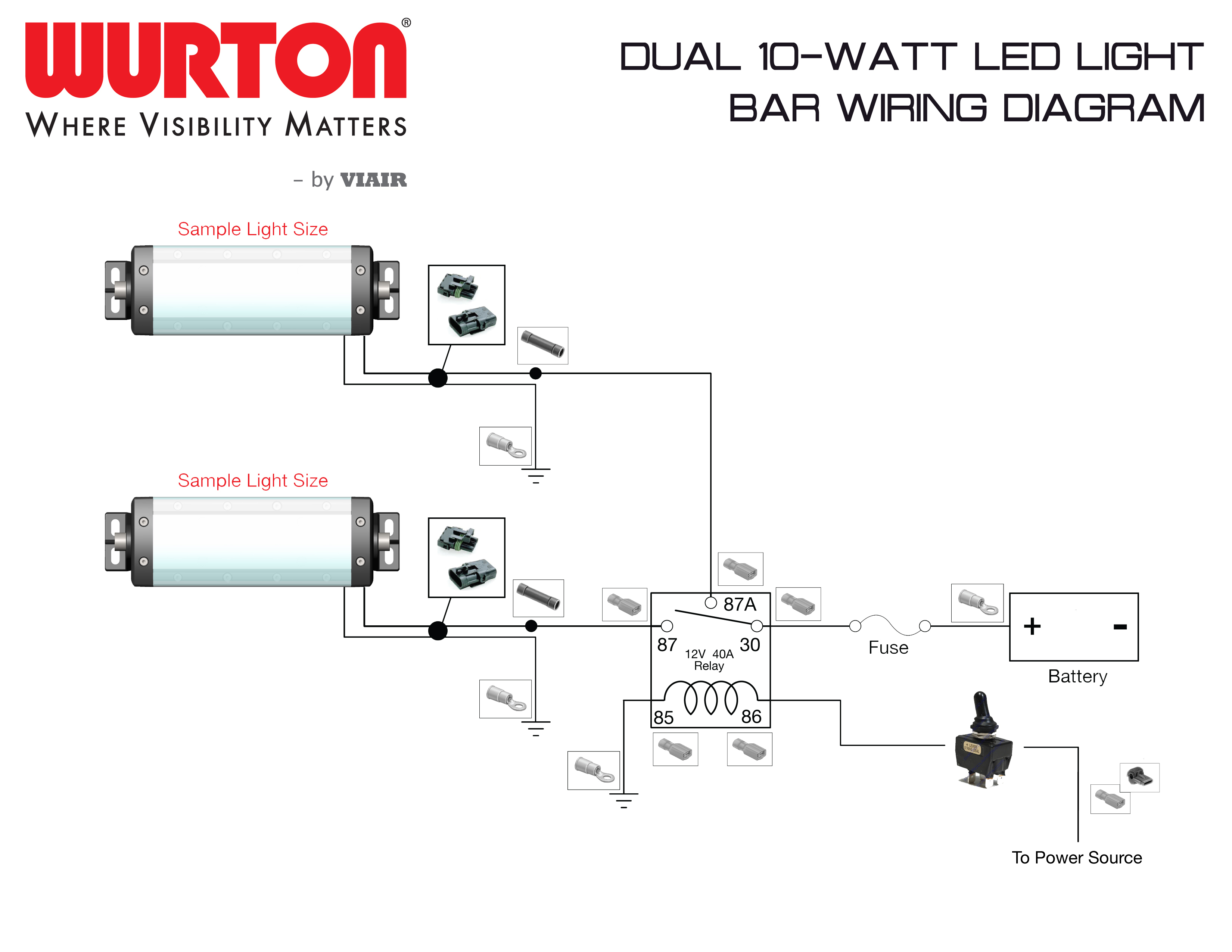 Light Bar Wire Diagram | Manual E-Books - Led Light Bar Wiring Harness Diagram