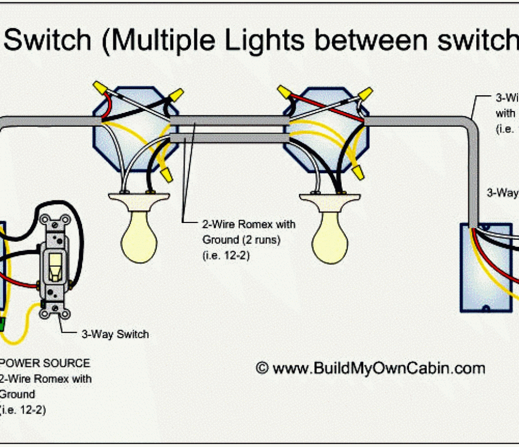 Light Switch Multiple Lights Wiring Diagrams - Wiring Diagrams Hubs - 4 Way Switch Wiring Diagram Multiple Lights