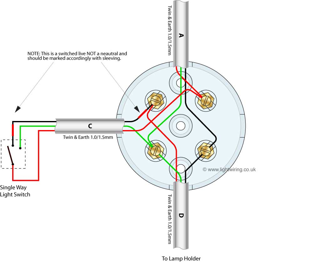 Lighting Circuit | Light Wiring - Telephone Junction Box Wiring Diagram