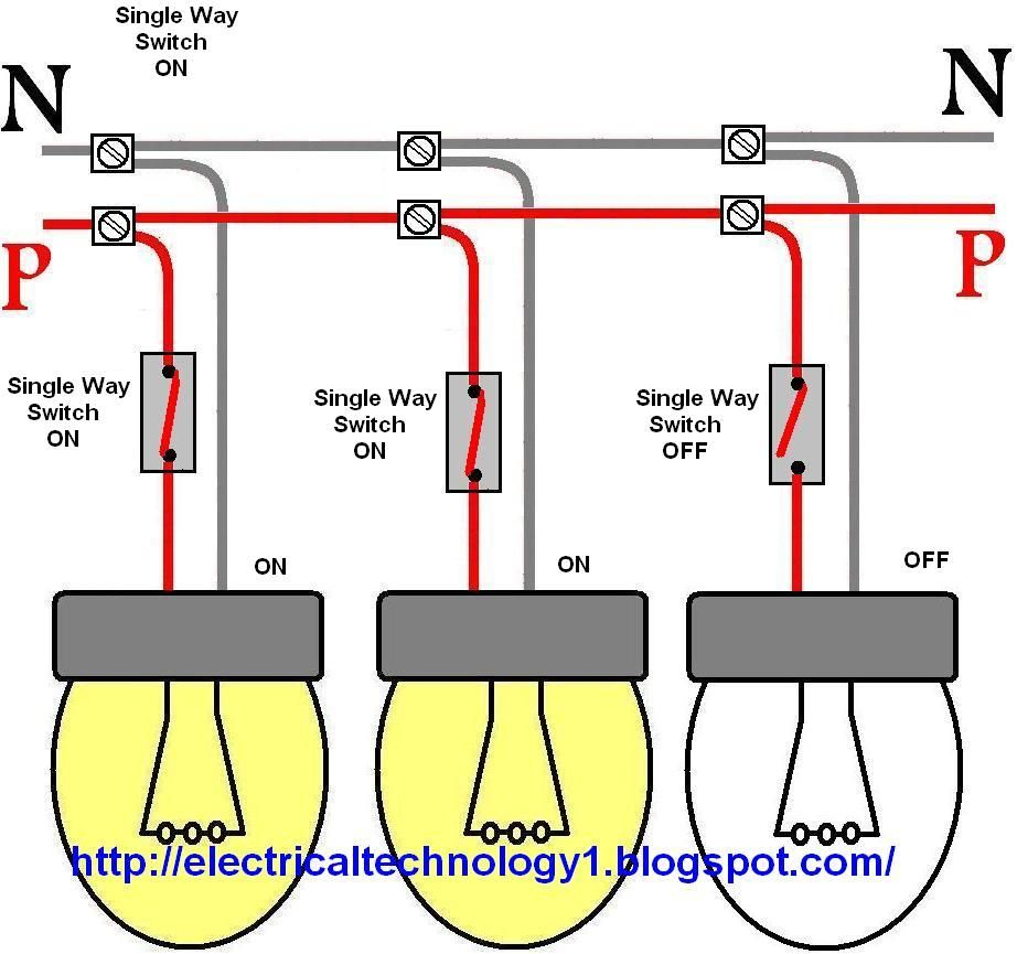 Lights In Parallel Wiring - Data Wiring Diagram Today - 3 Way Light Switch Wiring Diagram Multiple Lights
