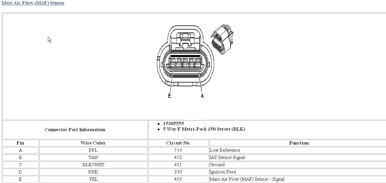 Maf Wire Diagram. - Corvetteforum - Chevrolet Corvette Forum Discussion - Maf Wiring Diagram