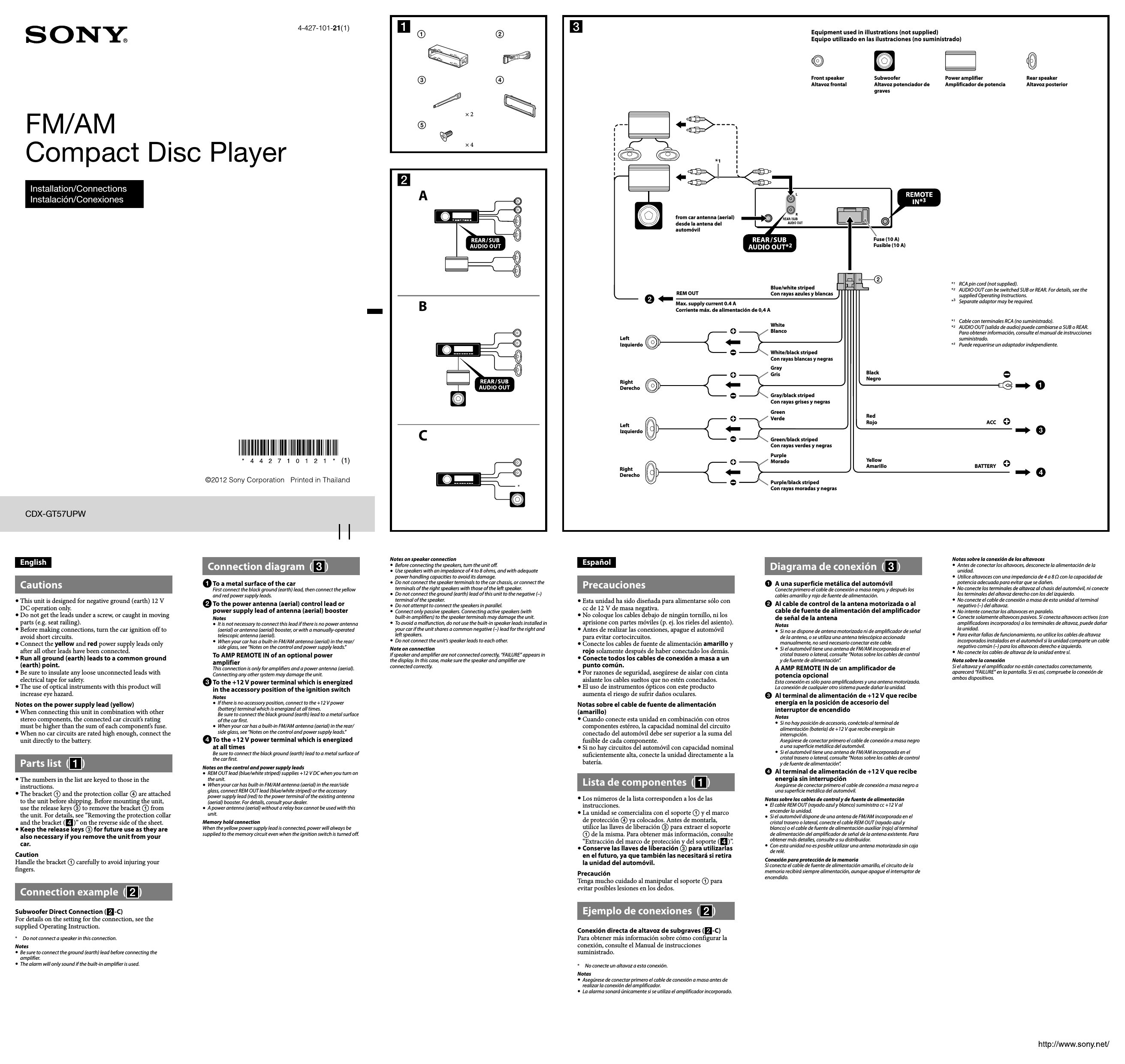 Mnl-4500] Installing Sony Car Stereo User Manual | 2019 Ebook Library - Sony Xplod Car Stereo Wiring Diagram