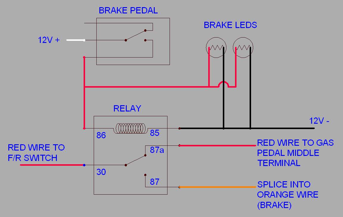 Modified Power Wheels - Functional Brake Lights? - Brake Lights Wiring Diagram