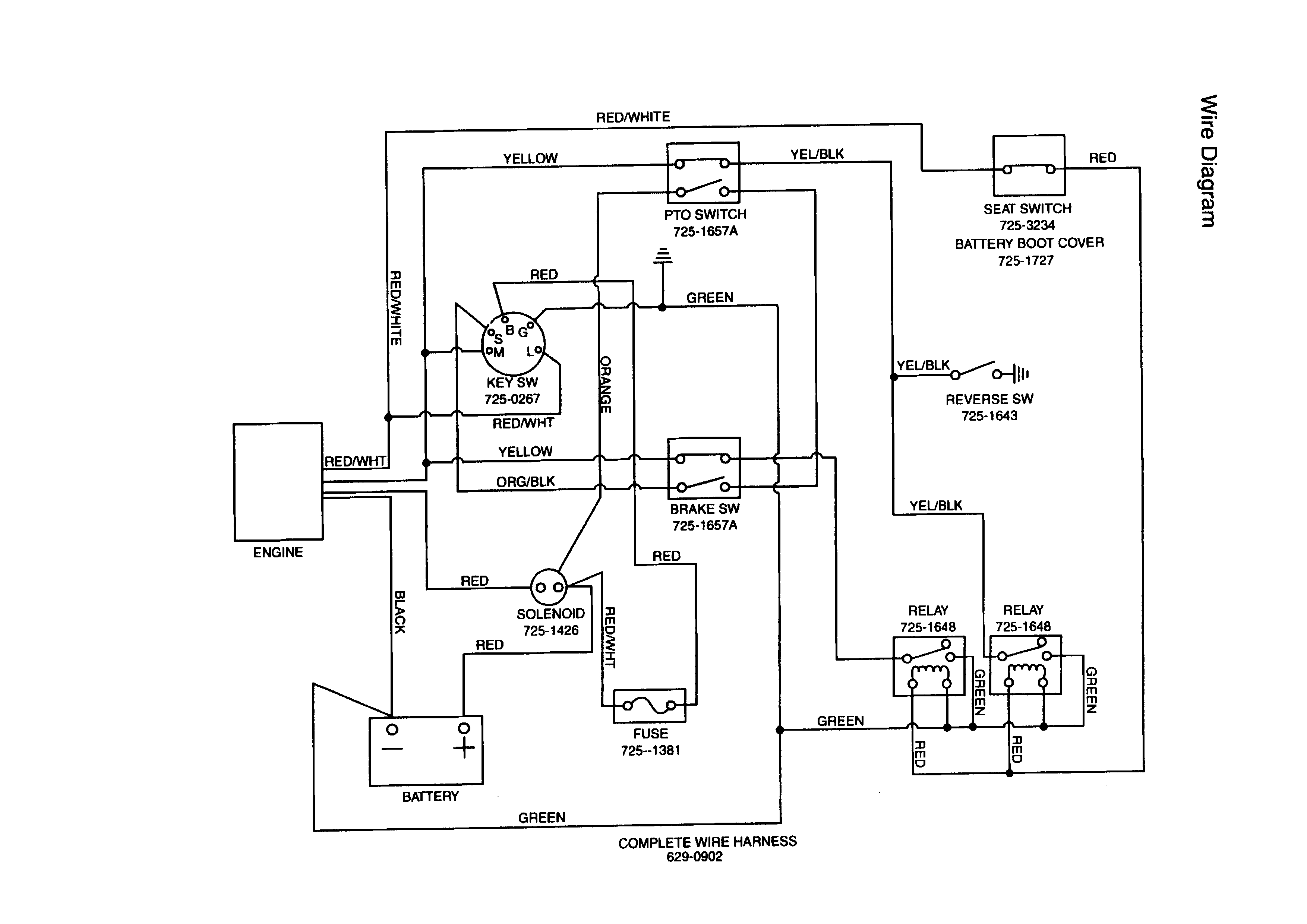 Basic Wiring Diagram For Riding Lawn Mower