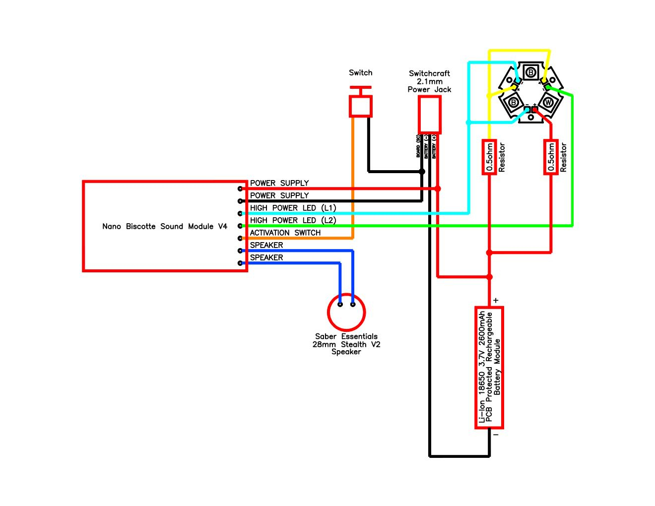 Nano Biscotte V4 Wiring Diagram : Lightsabers - Nano Biscotte V4 Wiring Diagram
