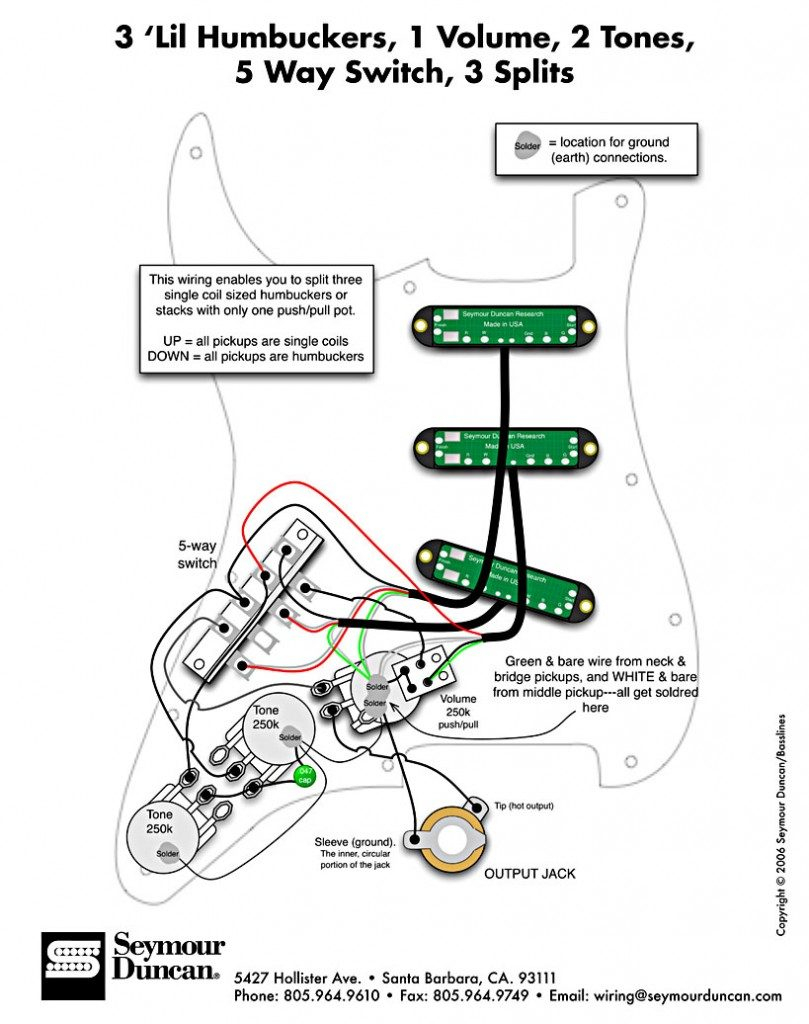 Seymour Duncan Wiring Diagram - Cadician's Blog