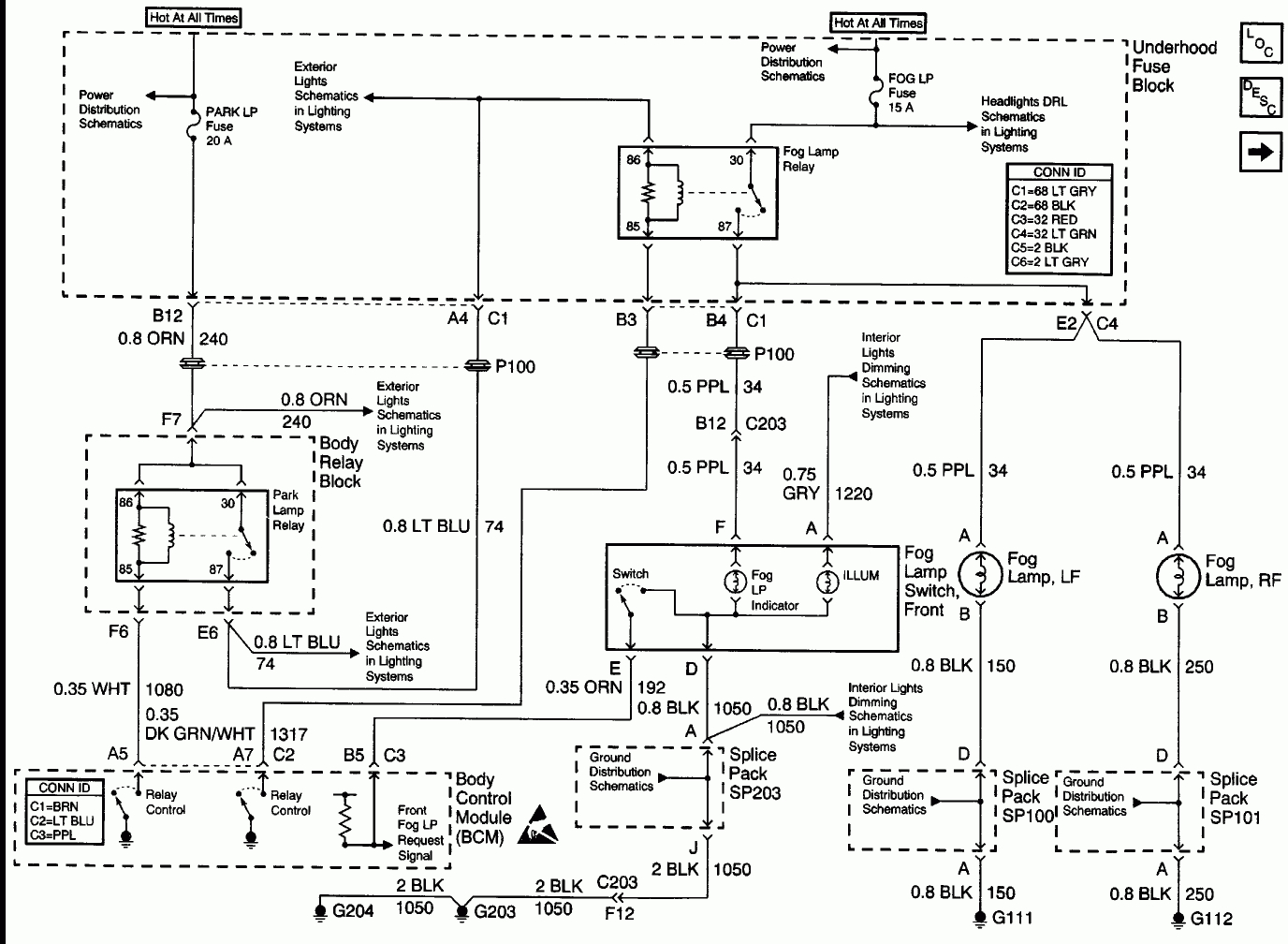 Need Wiring Schematic - Blazer Forum - Chevy Blazer Forums - Blazer Fog Light Wiring Diagram