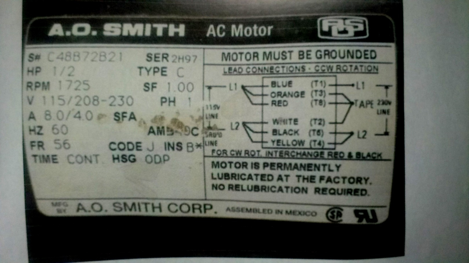 New Ao Smith Motor Wiring Diagram Third Level - Wiringdiagramsdraw - Ao Smith Motor Wiring Diagram