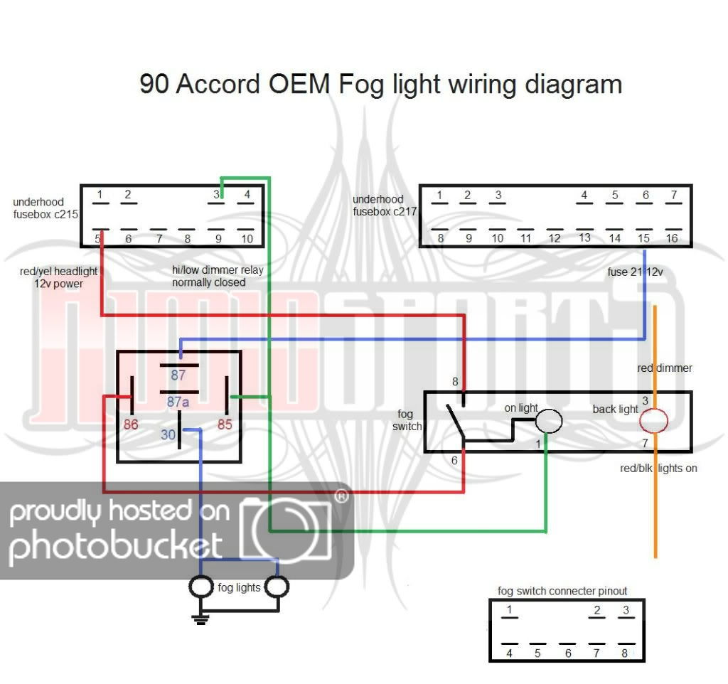 Oem Fog Light Wiring Diagram - Cb7Tuner Forums - Foglight Wiring Diagram