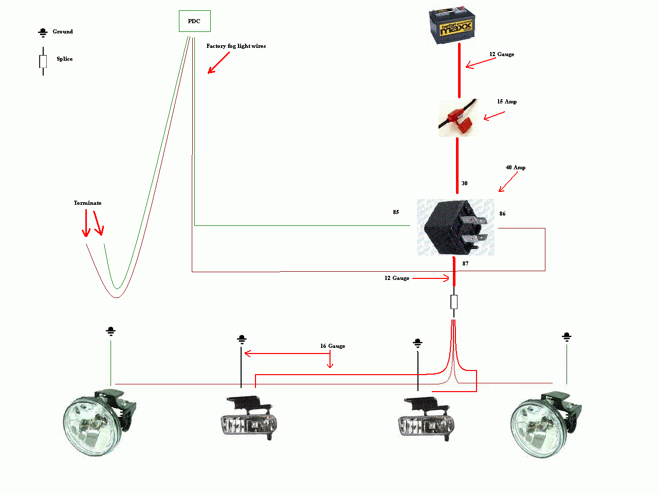 Fog Light Wiring Diagram Without Relay