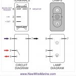 On Off Blue Led Boat Rocker Switch | Carling V1D1 | New Wire Marine   Rocker Switch Wiring Diagram