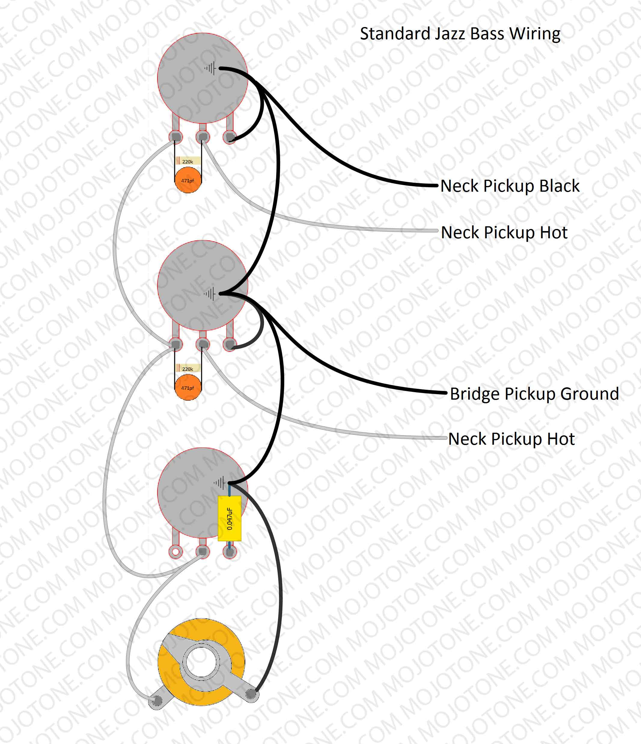 P Bass Wiring Diagram Fender | Manual E-Books - Fender P Bass Wiring Diagram